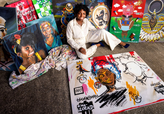 Who Is The Face Behind Creative Angel's Artwork?