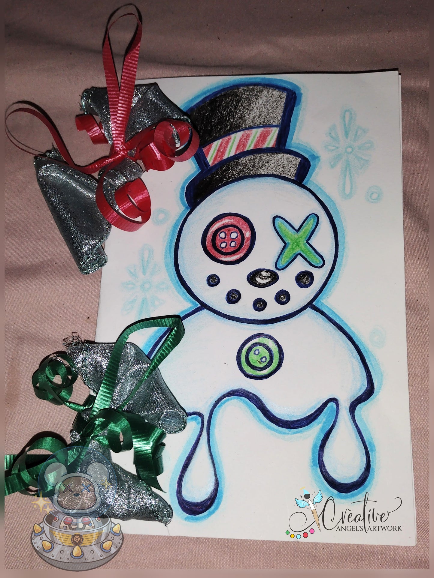 Christmas Card: Drip The Snowman
