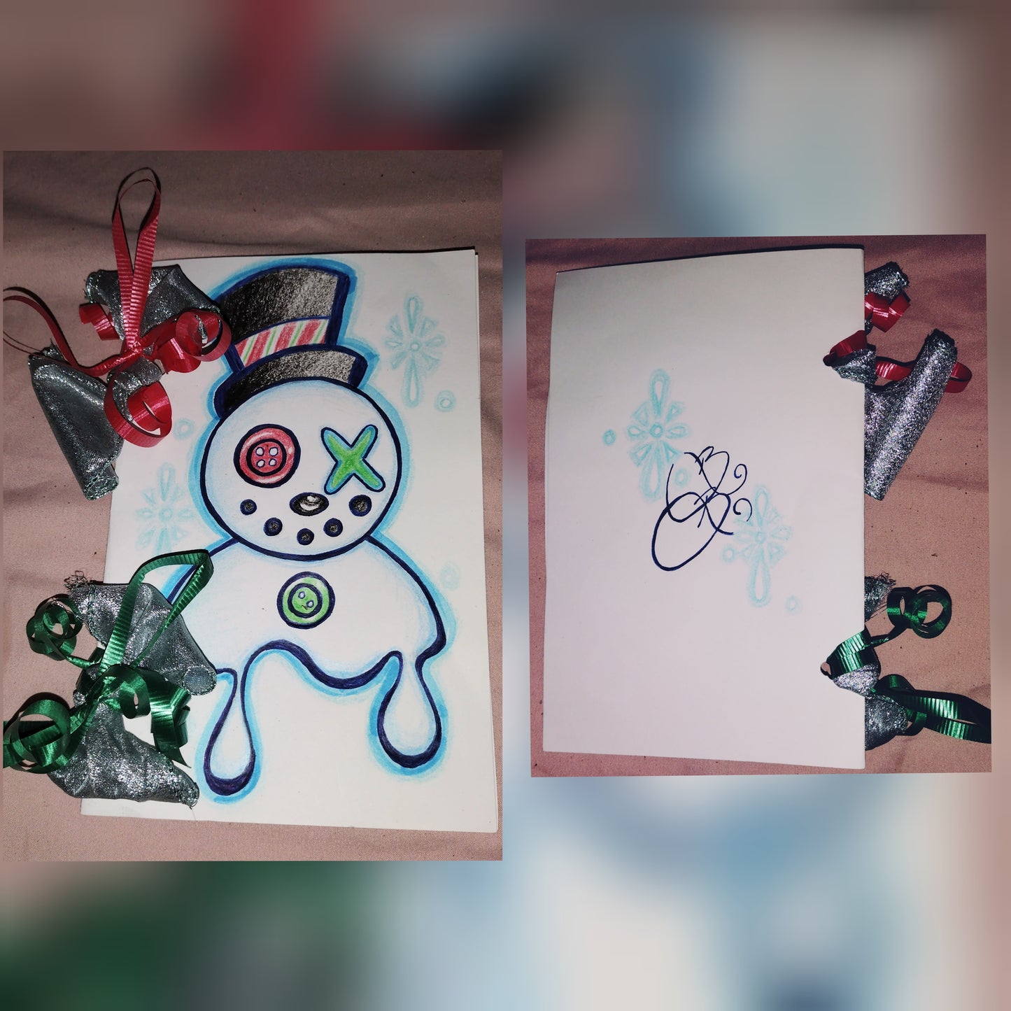 Christmas Card: Drip The Snowman
