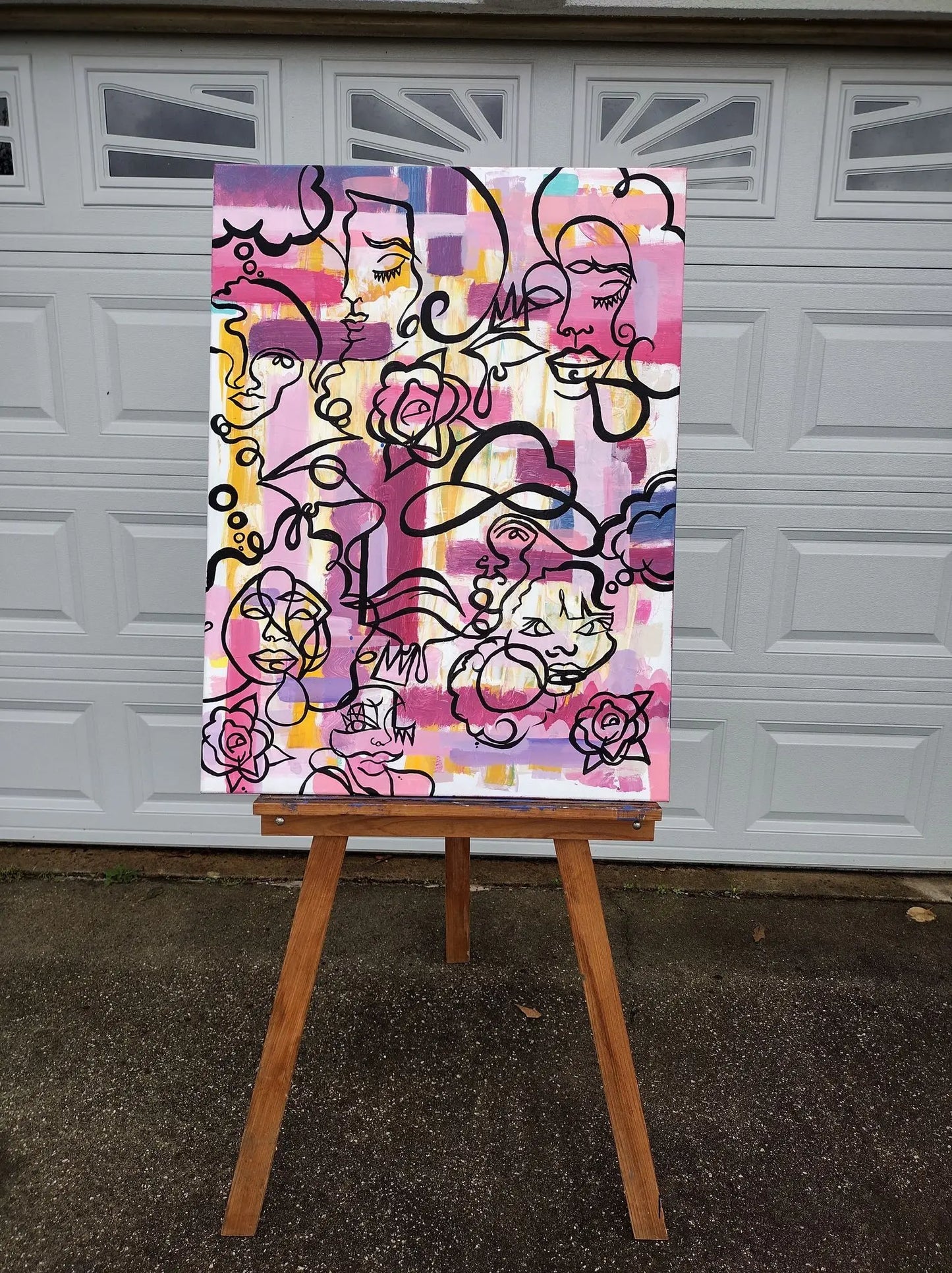 Expressive abstract painting by Creative Angel Artwork - Add a modern touch to your home decor