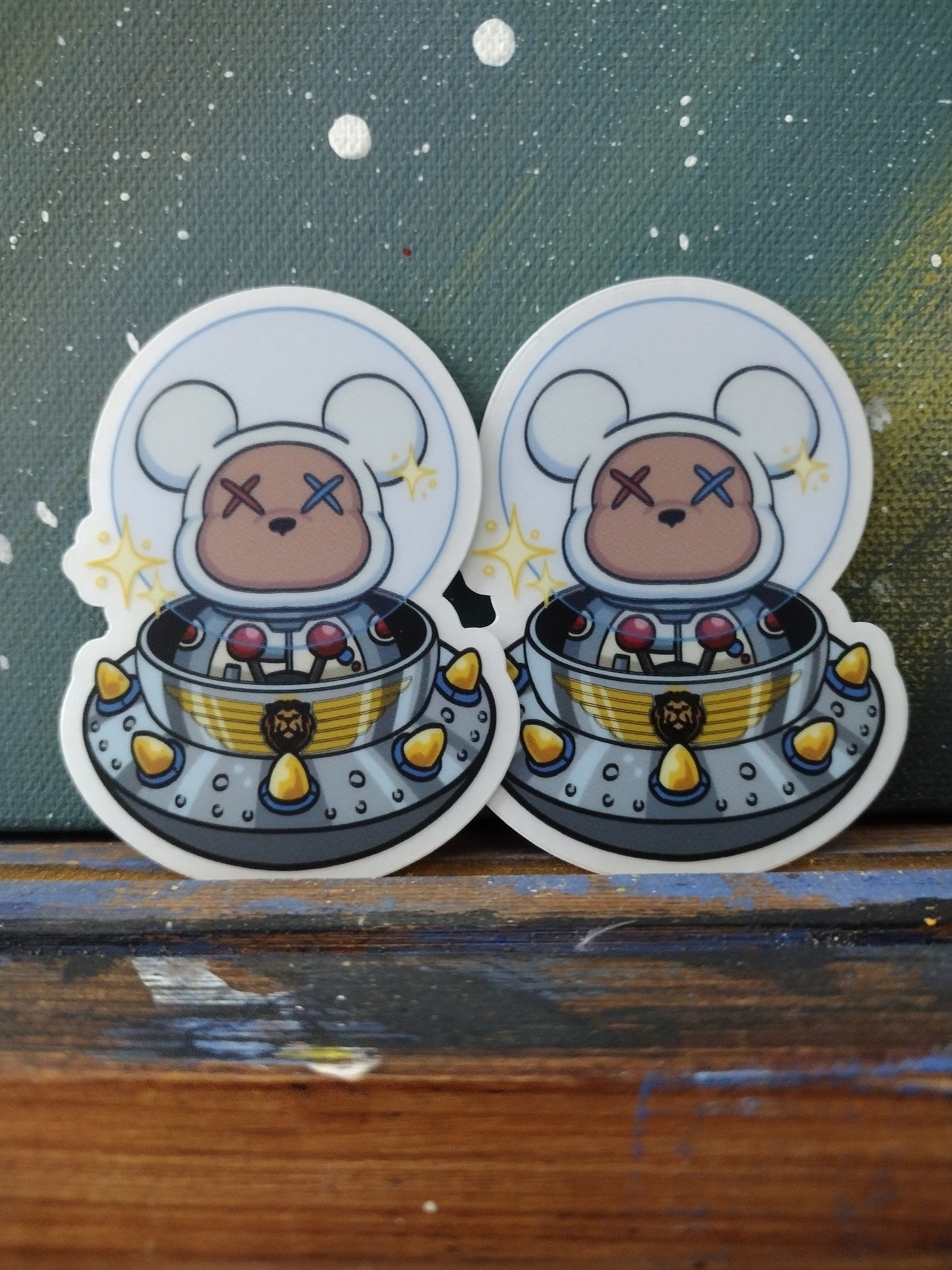 Space Bear Sticker