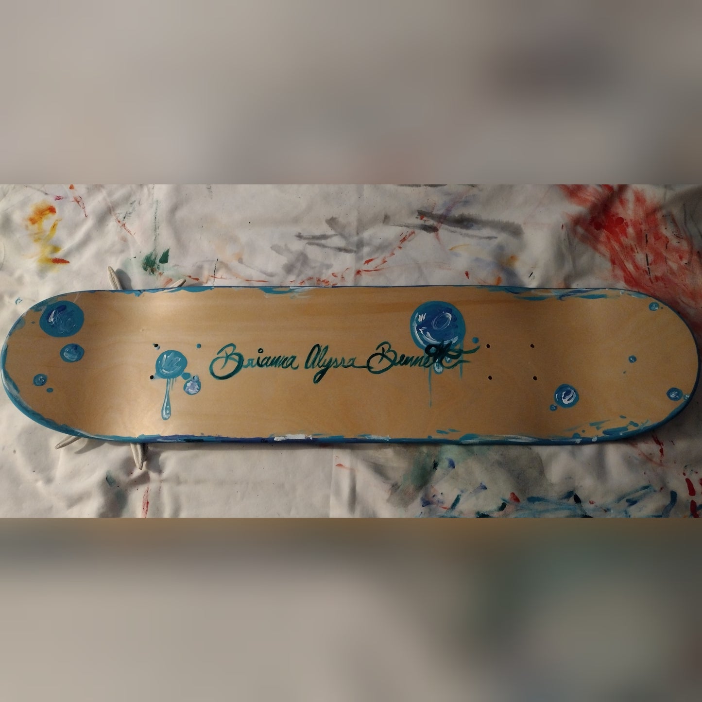 Melanated Mermaid Skateboard Deck