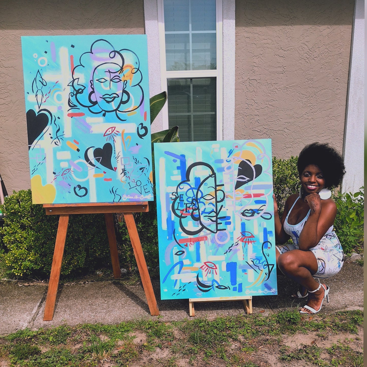 Expressive abstract painting by Creative Angel Artwork - Add a modern touch to your home decor