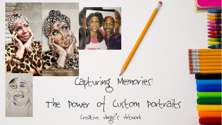 Custom portraits, artwork, memories, personal, unique, art, Creative Angel's Artwork