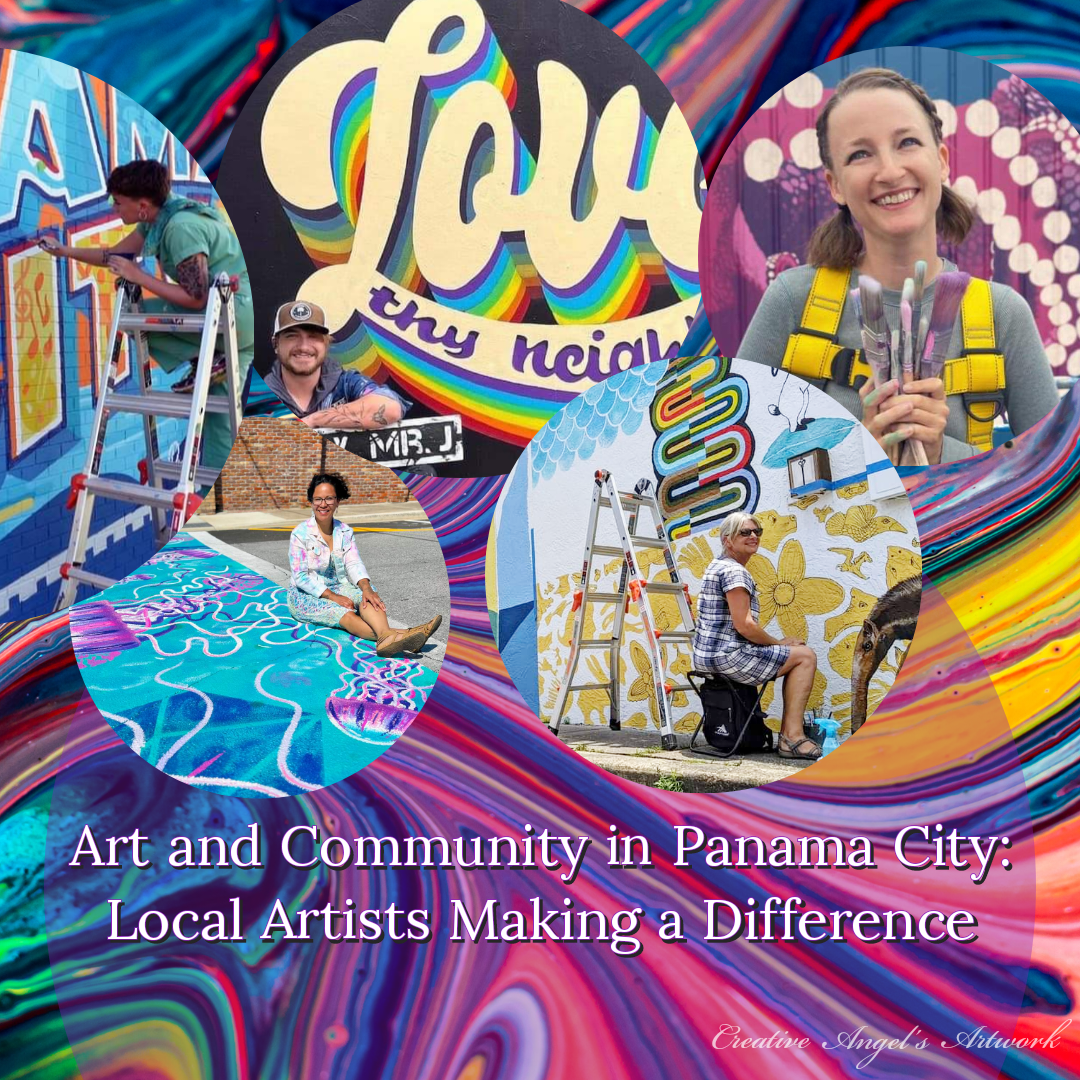 local artists, art scene, community engagement, vibrant murals, cultural landscape, creative expressions, inspire change, sense of belonging, Panama City, FL 
