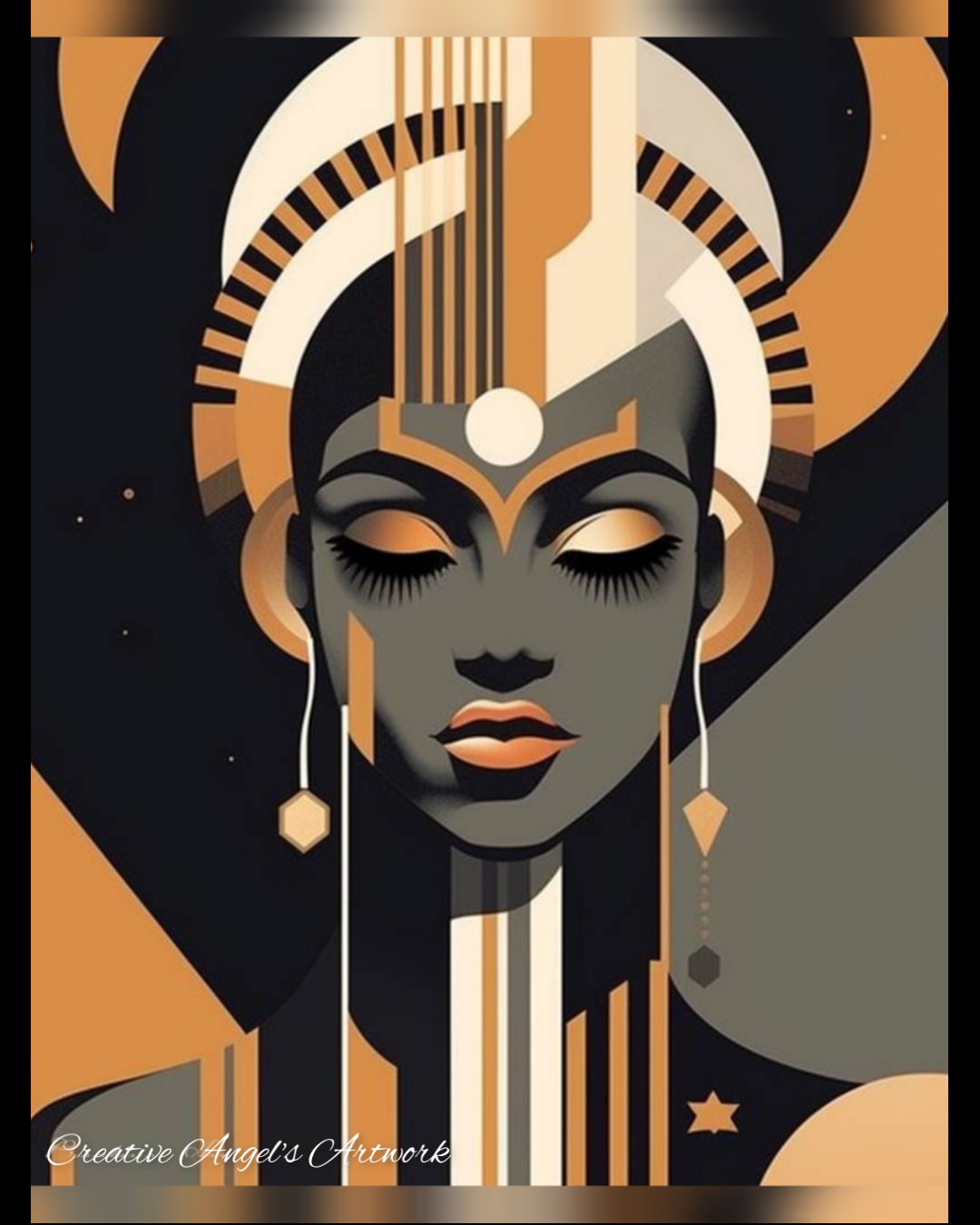 Golden Empress Art Print