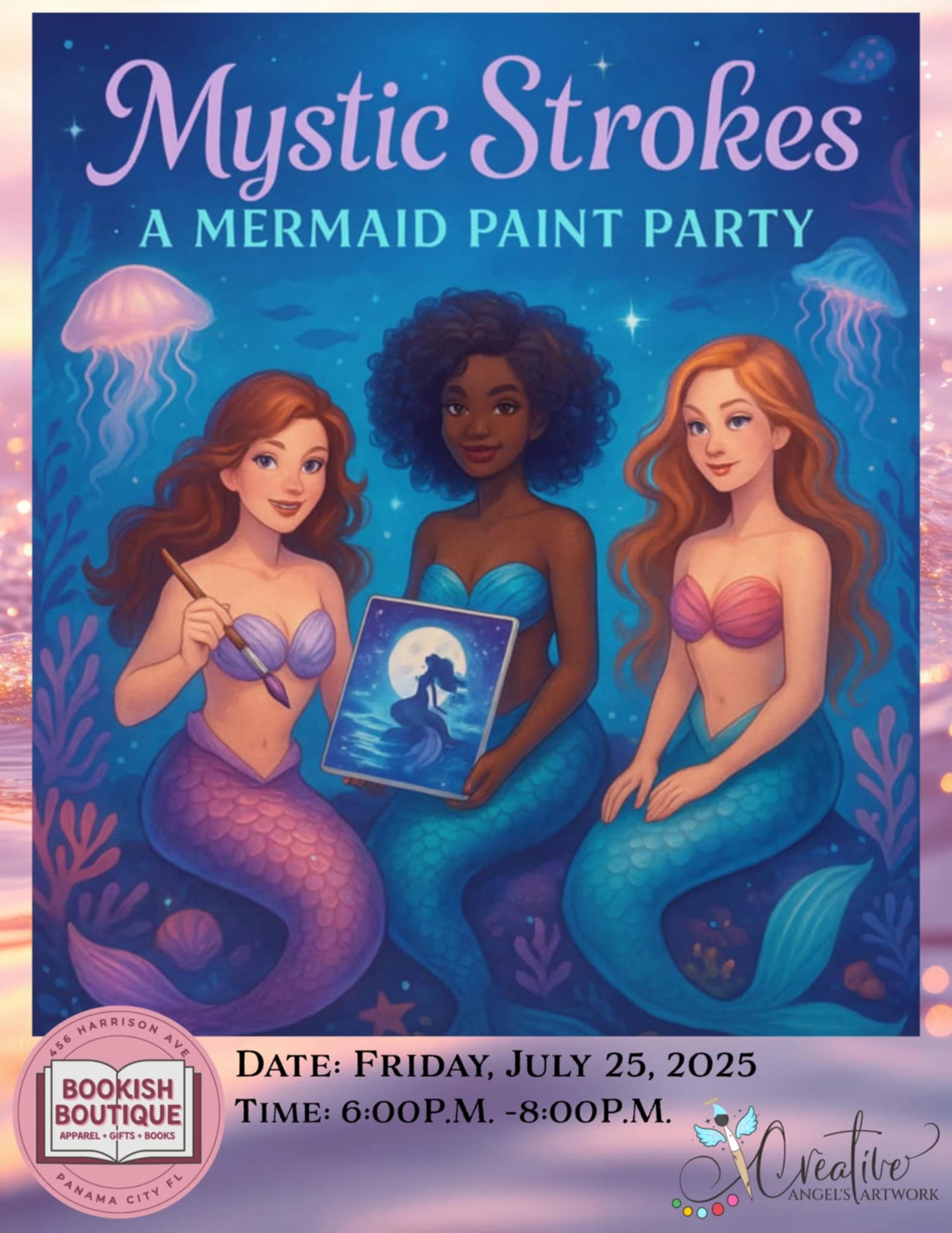 Mystic Strokes: Mermaid Paint & Sip Night – Panama City, FL