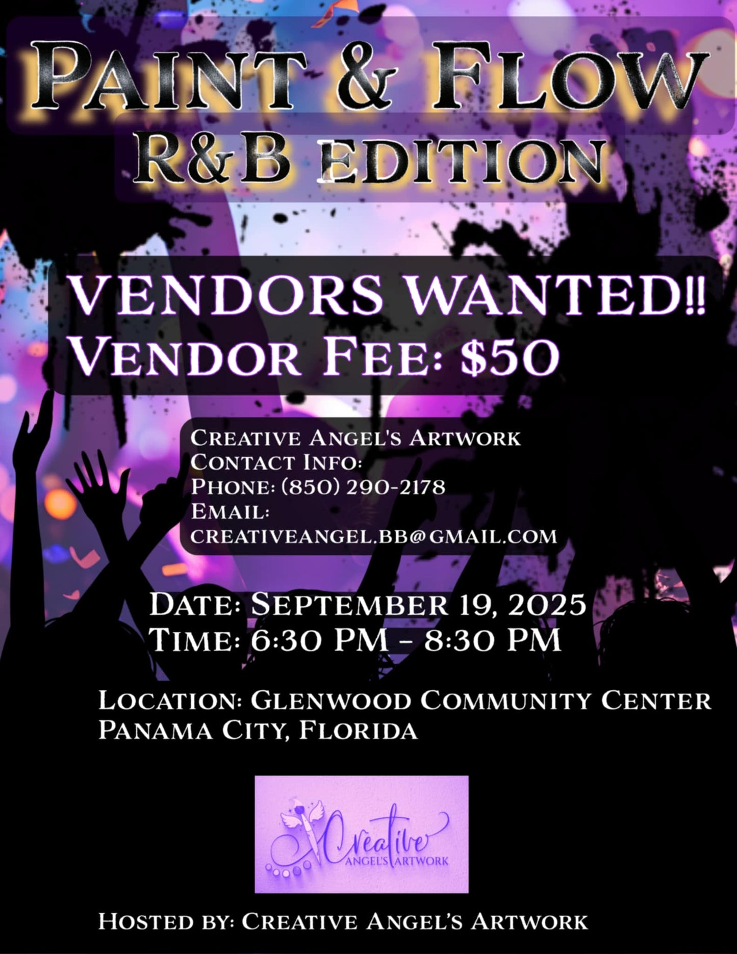 Vendor Set up– Paint & Flow: R&B Edition | Panama City, FL