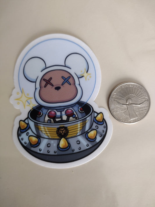 Space Bear Sticker