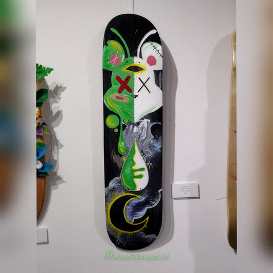 Alien Bear Skateboard Deck