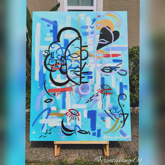 Expressive abstract painting by Creative Angel Artwork - Add a modern touch to your home decor