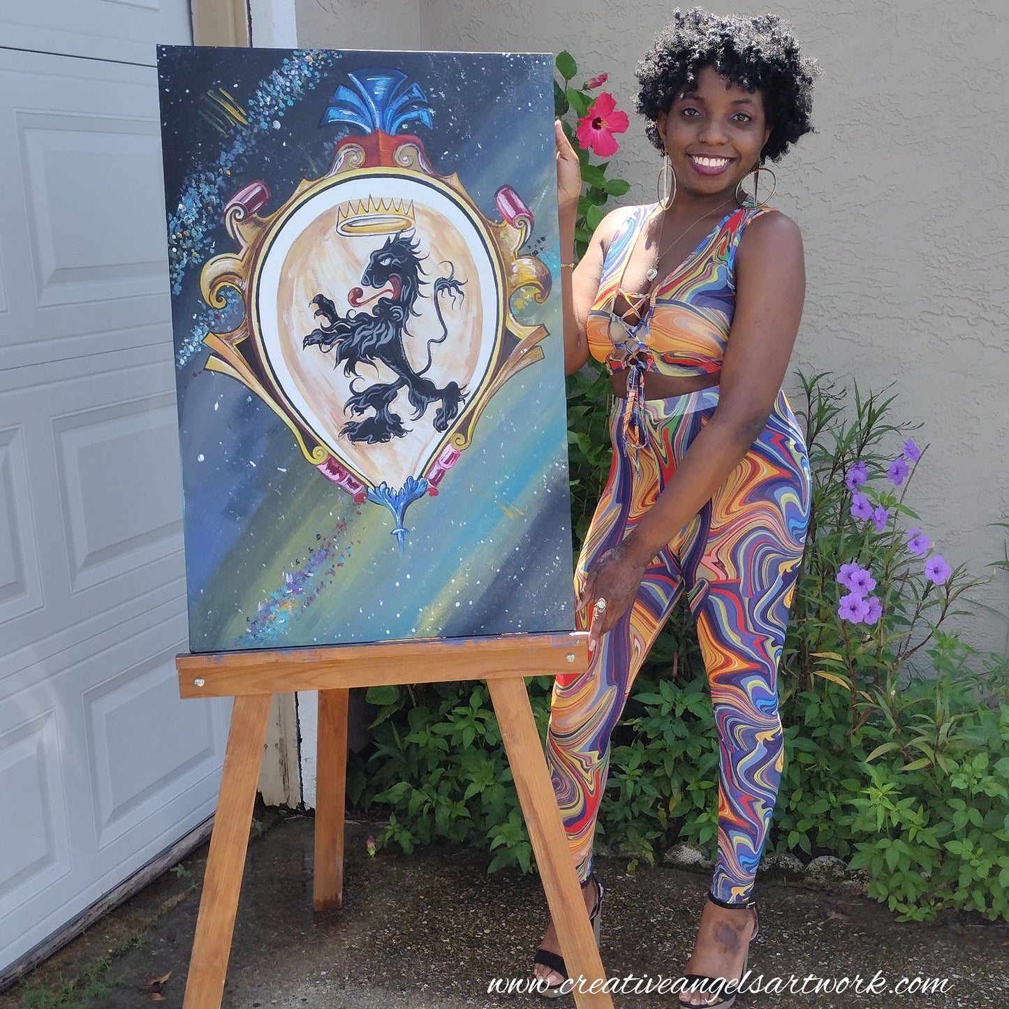 Expressive abstract painting by Creative Angel Artwork - Add a modern touch to your home decor