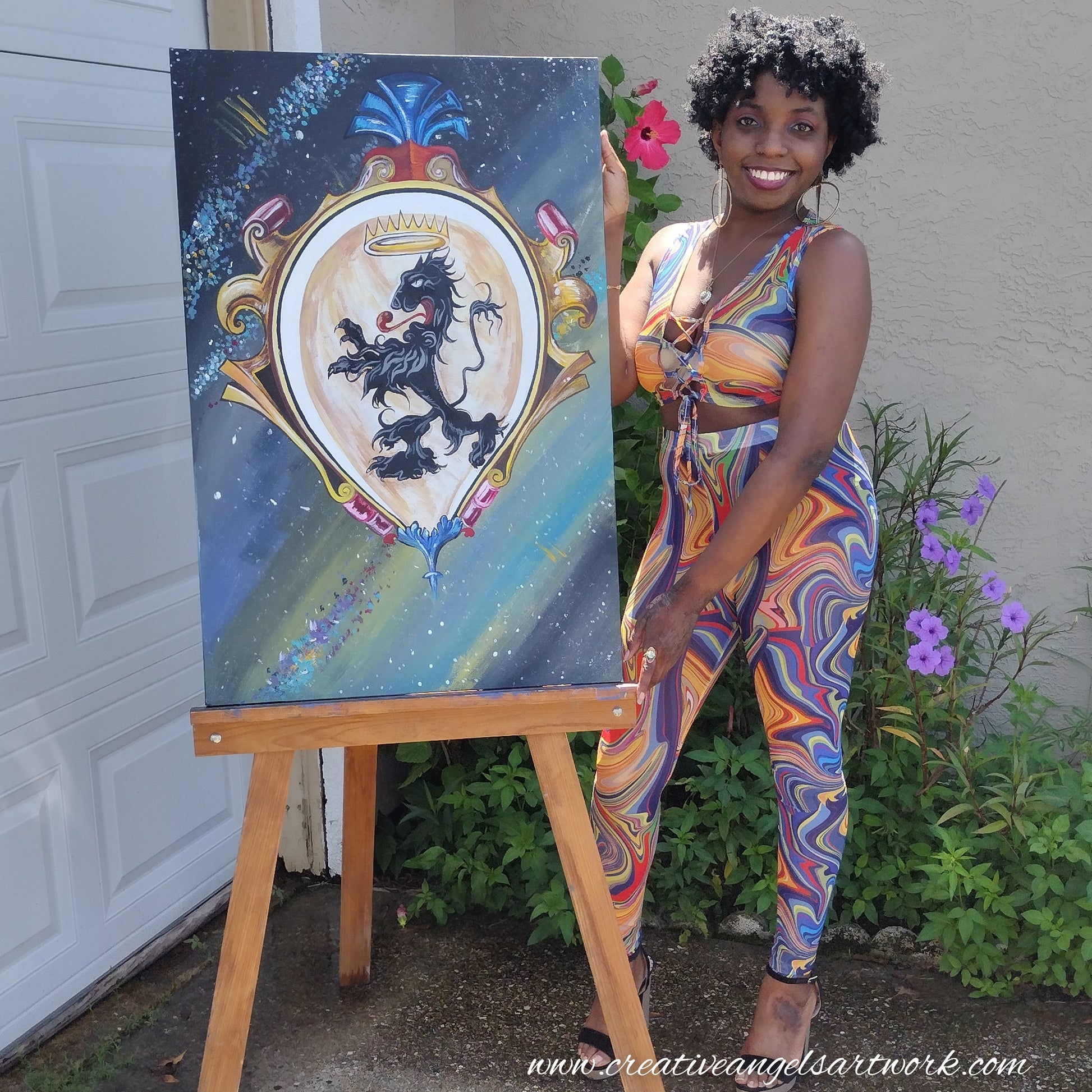Expressive abstract painting by Creative Angel Artwork - Add a modern touch to your home decor