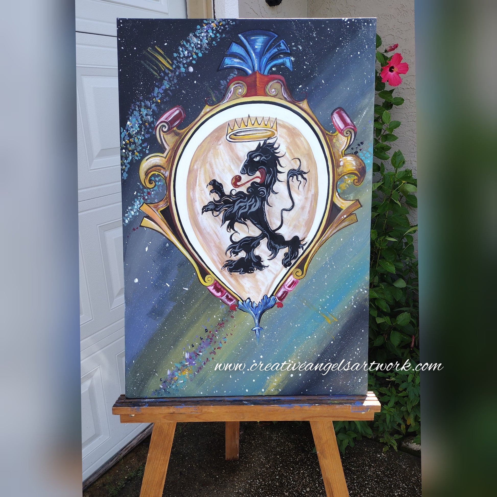 Expressive abstract painting by Creative Angel Artwork - Add a modern touch to your home decor